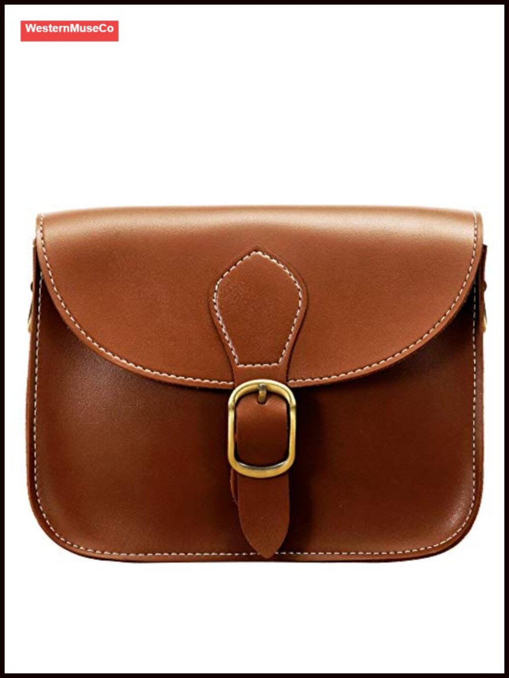 Vegan Leather Crossbody Saddle Bag Small Retro Satchel Faux Leather Purse